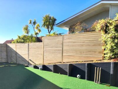 Outdoor Sprott Rd Retaining wall and fence